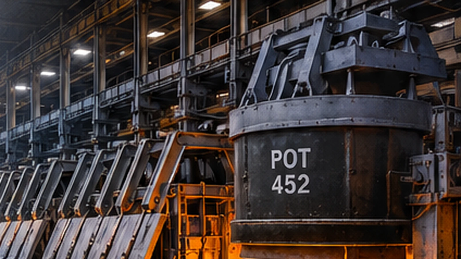 Hall–Héroult aluminium-smelting digital-twin model