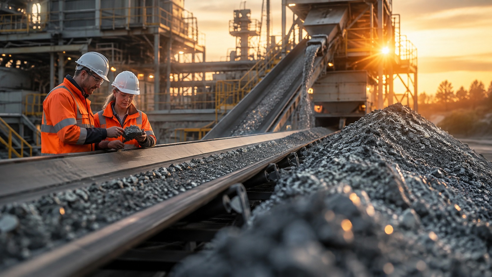 Industrial and mining waste prepared for recycling