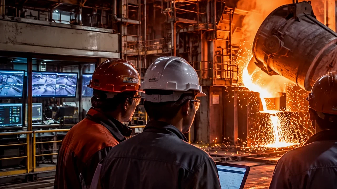 Continuous casting quality twin