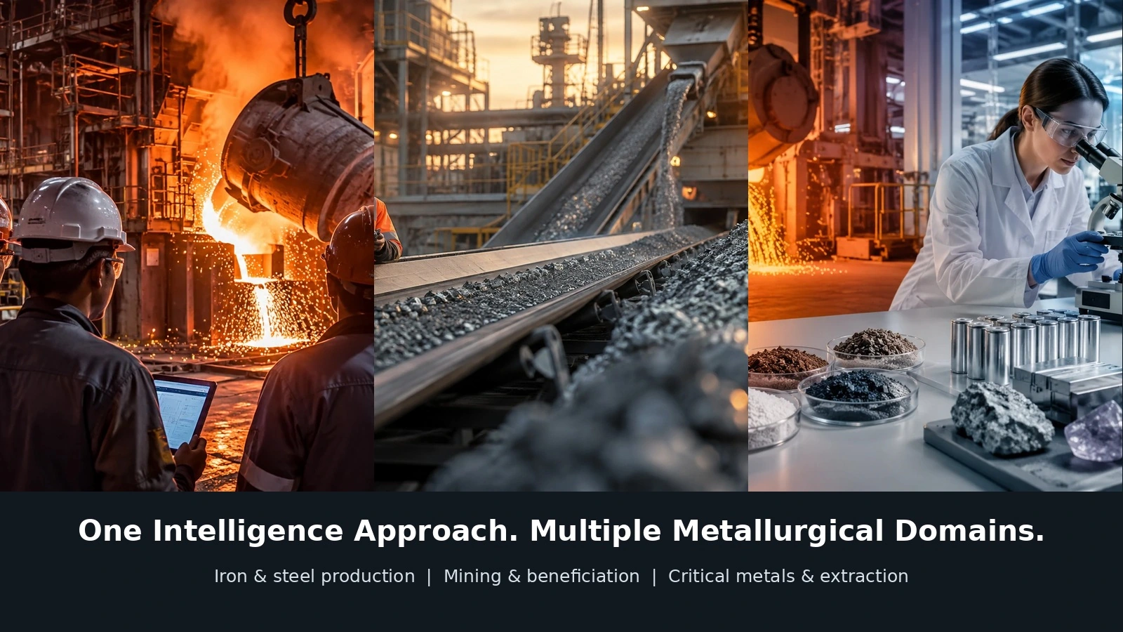 Steel production, mining and critical-mineral extraction